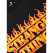 NAME IT Stranger Things Tee Fuz Black